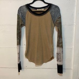 Free people patchwork tshirt